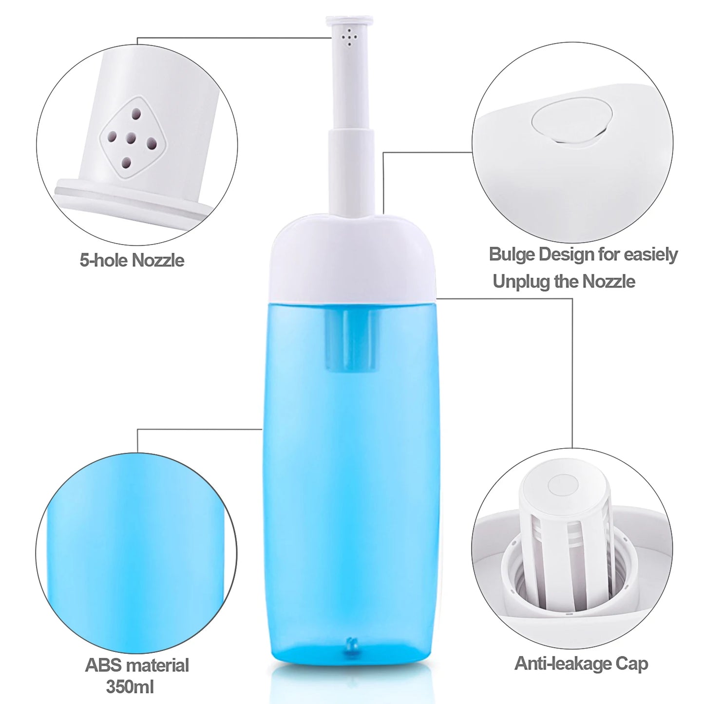 Portable Bidet with Retractable Spray Nozzle 350ml