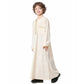 Muslim Saudi Arab Boys Robe  Dishdasha Kids Abaya Kaftan Prayer Islam Clothing Long Sleeve Thobe Middle East Teenage Dress Dubai