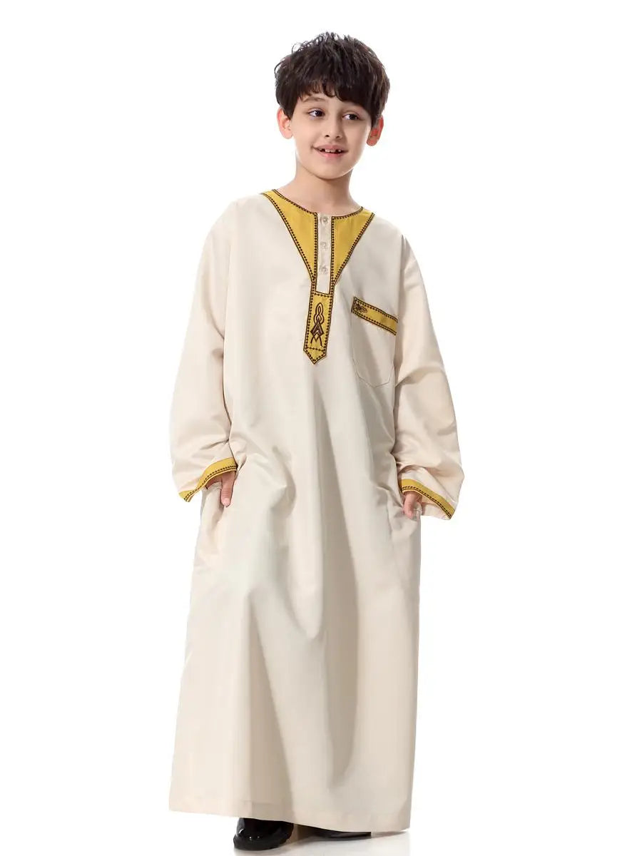 Boys Long Sleeve Kaftan/Abaya/Jubbah/Robe