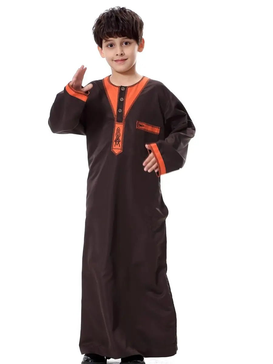 Boys Long Sleeve Kaftan/Abaya/Jubbah/Robe