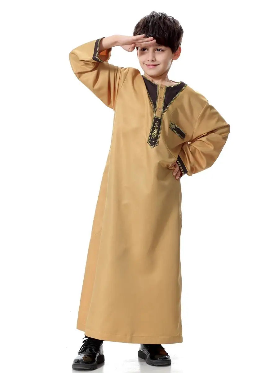 Boys Long Sleeve Kaftan/Abaya/Jubbah/Robe