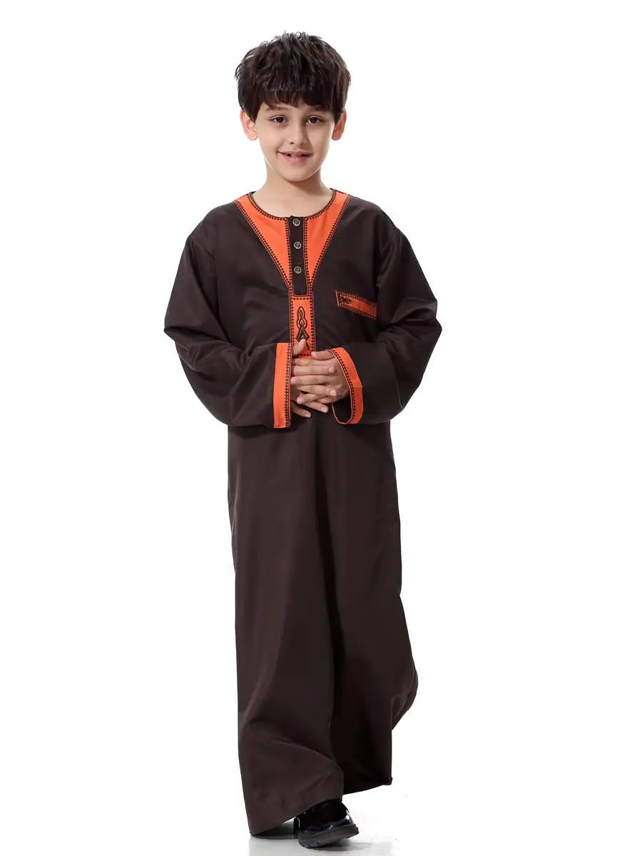 Boys Long Sleeve Kaftan/Abaya/Jubbah/Robe