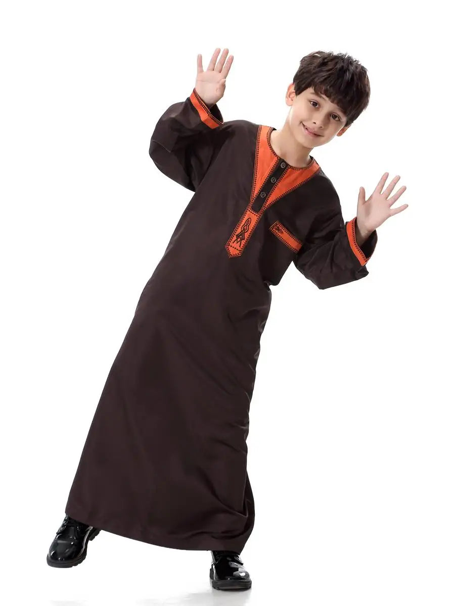 Boys Long Sleeve Kaftan/Abaya/Jubbah/Robe