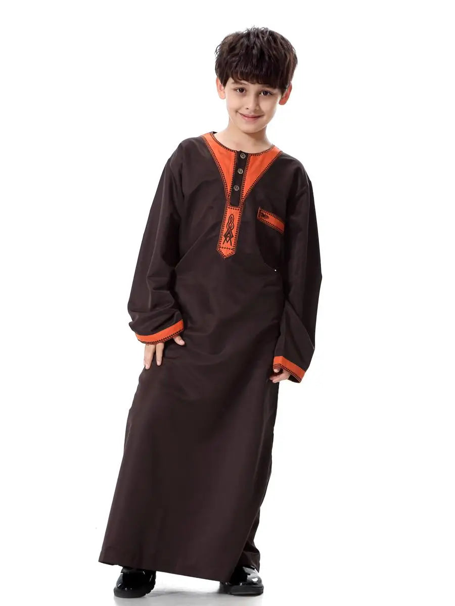 Boys Long Sleeve Kaftan/Abaya/Jubbah/Robe