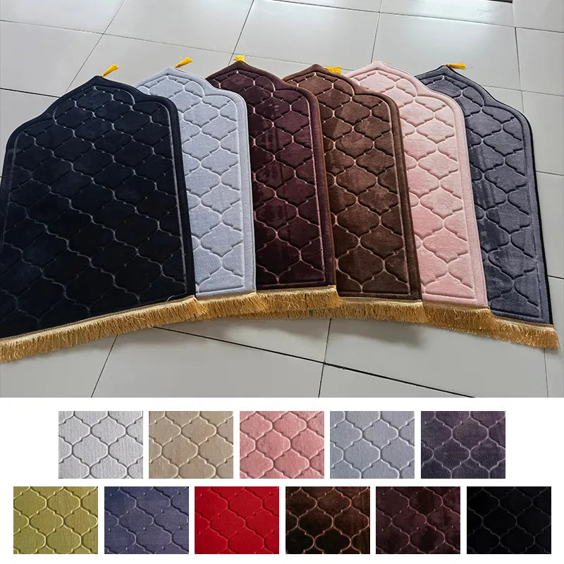 Flannel Prayer Mat Non-Slip (11 Colours)