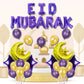 34Pc Eid Party Balloon Set (Pink, Gold, Silver, Purple)