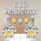 34Pc Eid Party Balloon Set (Pink, Gold, Silver, Purple)