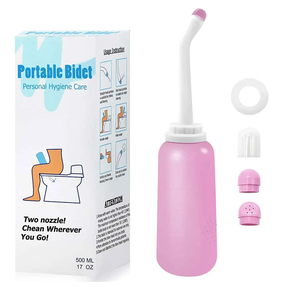 500ml Portable Bidet Spray Handheld Travel Bidet For Pregnant Women Baby Cleansing Water Washer Bottle