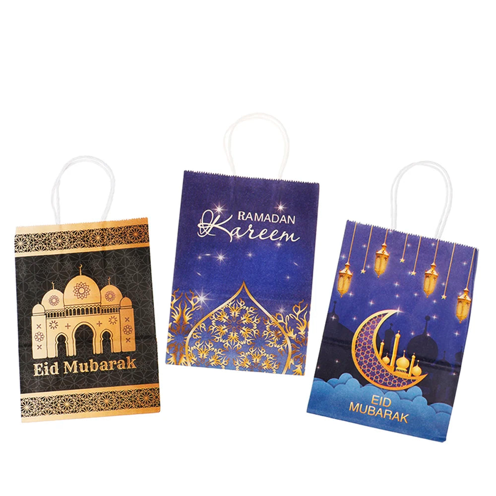 4/6pcs Elegant Eid Paper Gift Bags