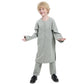 Boys Long Sleeve Kaftan/Abaya/Jubbah/Robe (White/Grey Green/Coffe/Beige)