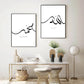 Modern Allah/Muhammad Black+White Wall Art