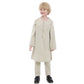 Boys Long Sleeve Kaftan/Abaya/Jubbah/Robe (White/Grey Green/Coffe/Beige)