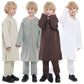 Boys Long Sleeve Kaftan/Abaya/Jubbah/Robe (White/Grey Green/Coffe/Beige)