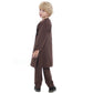 Boys Long Sleeve Kaftan/Abaya/Jubbah/Robe (White/Grey Green/Coffe/Beige)