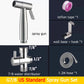 Handheld Bidet Toilet Sprayer Set Stainless Steel Bidet Faucet Wall Mounted Toilet Spray Gun Bathroom Shower Head Self Cleaning