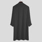 Mens CasuaI Long Sleeve Abaya (Black/Grey/White)