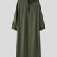 Mens (Green/Brown/Navy) ashion Muslim Clothing Thobe Jubba Mens Robe Long Sleeve Saudi Arab Thobe Kaftan Ropa Arabe Islamic Thobe Indian Dress Robe