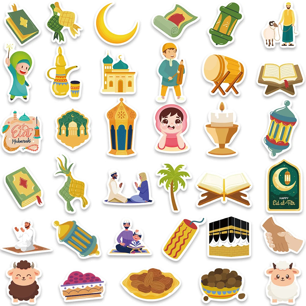 70pcs Ramadan/Eid Sticker Pack