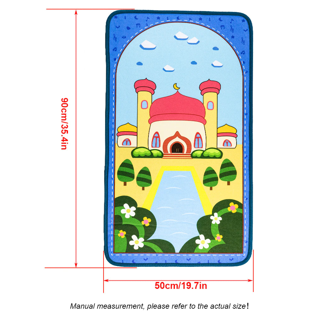 Kids Children Prayer Mat Islamic Muslim Soft Thick Prayer Rug Carpet Tapis De Priere Muslim Praying Mat Sajda Gift Sajadah